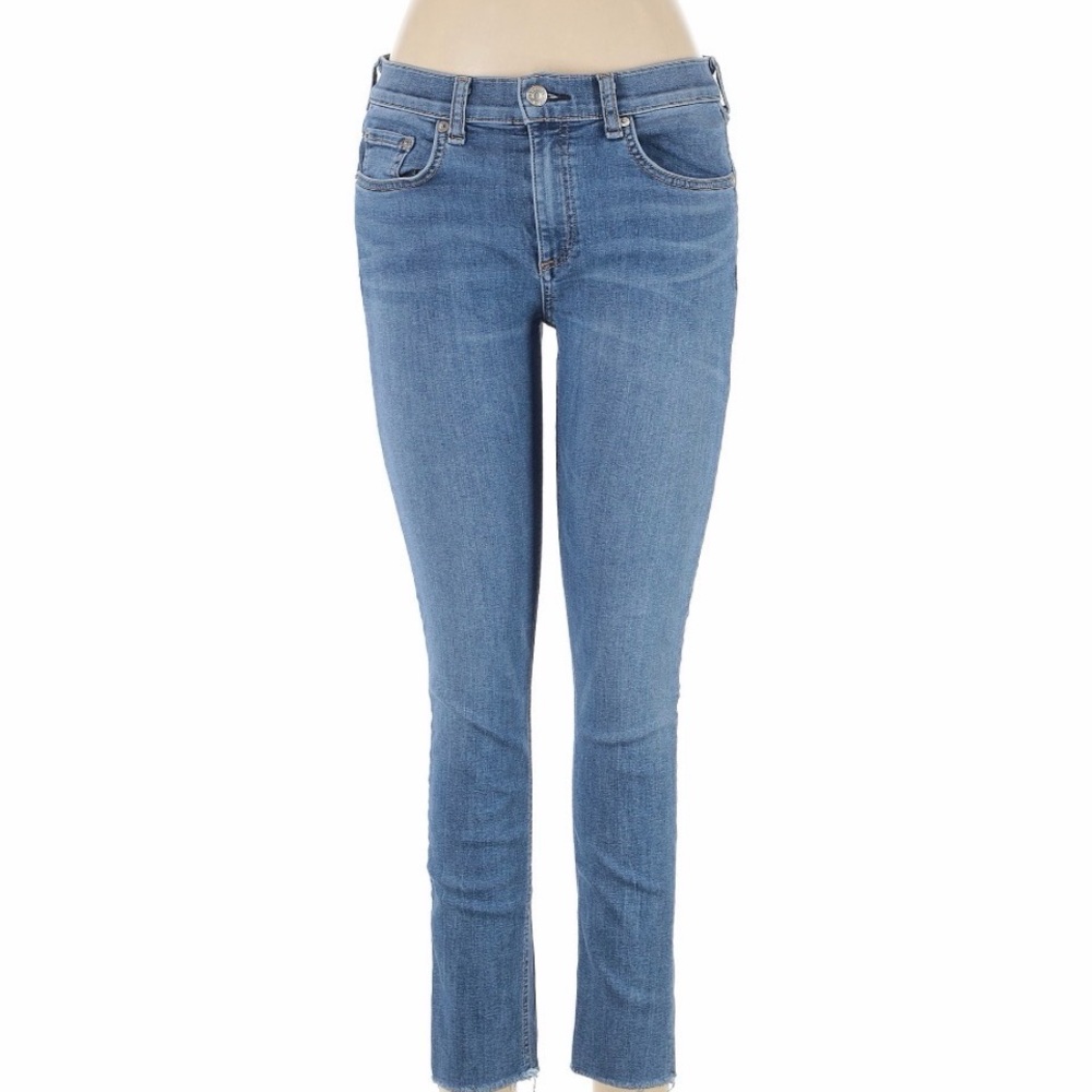 Rag & Bone Ankle Skinny Jeans Lucky Rouge Dark Wash Size 29